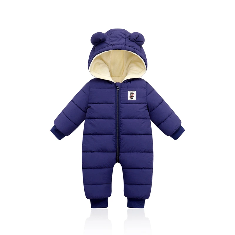 Kids jackets Baby jumpsuit Winter coat Winter Plus velvet New born Infant Boys Girls Warm Thick Jumpsuit Hooded Outfits Snowsuit coat kids Romper