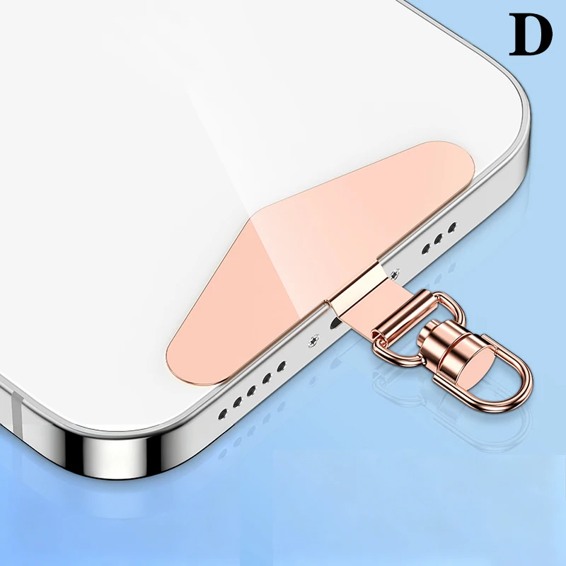 Steel Phone Lanyard with Anti-Lost Gasket and Metal Clip Strap
