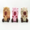 Capybara Squeeze Car Toy Stretchable Capybara Car With Wheels Creative Stress Relief Sensory Toy Funny Capybara Fidget Toy 2