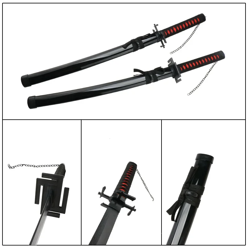 80cm/31.5 inch BLEACH Katana Anime Character Weapons  Swords Cosplay Props  Kurosaki Ichigo Neliel Tu Oderschvank 5