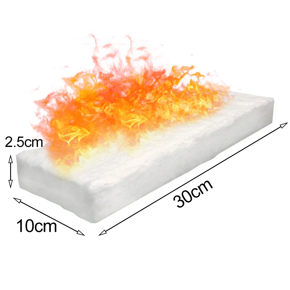 Ceramic Fiber Blanket Ceramic Sponge For Bioethanol Fireplace Resistant Insulation Cotton Firplace Firebox Stove Heating 3pcs
