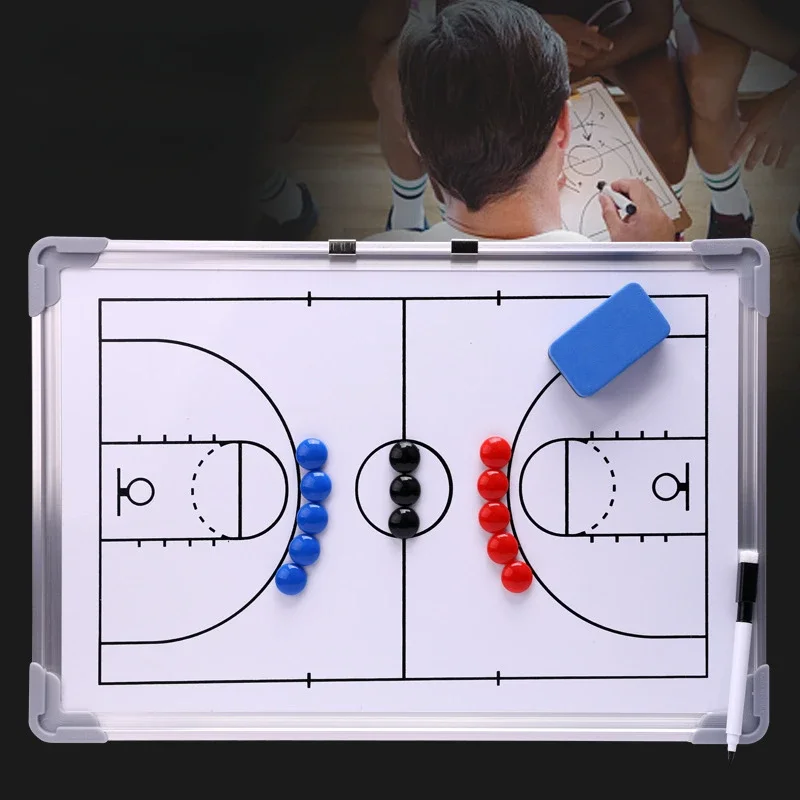 Tactical Magnetic Plate Soccer Basketball Strategy Coach Wall-mounted Board Competition Training Sand Table Teaching Board Kits