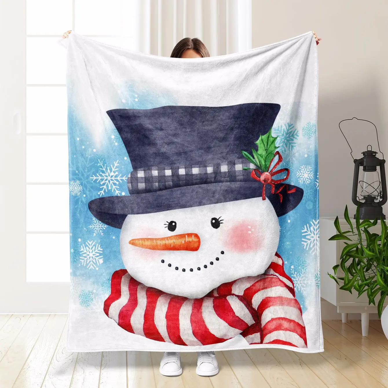 

Christmas Blanket Gift Office Nap Blanket Thickened Flannel Blanket Light Soft Warm Air Conditioning Blanket Sofa Cover Blanket