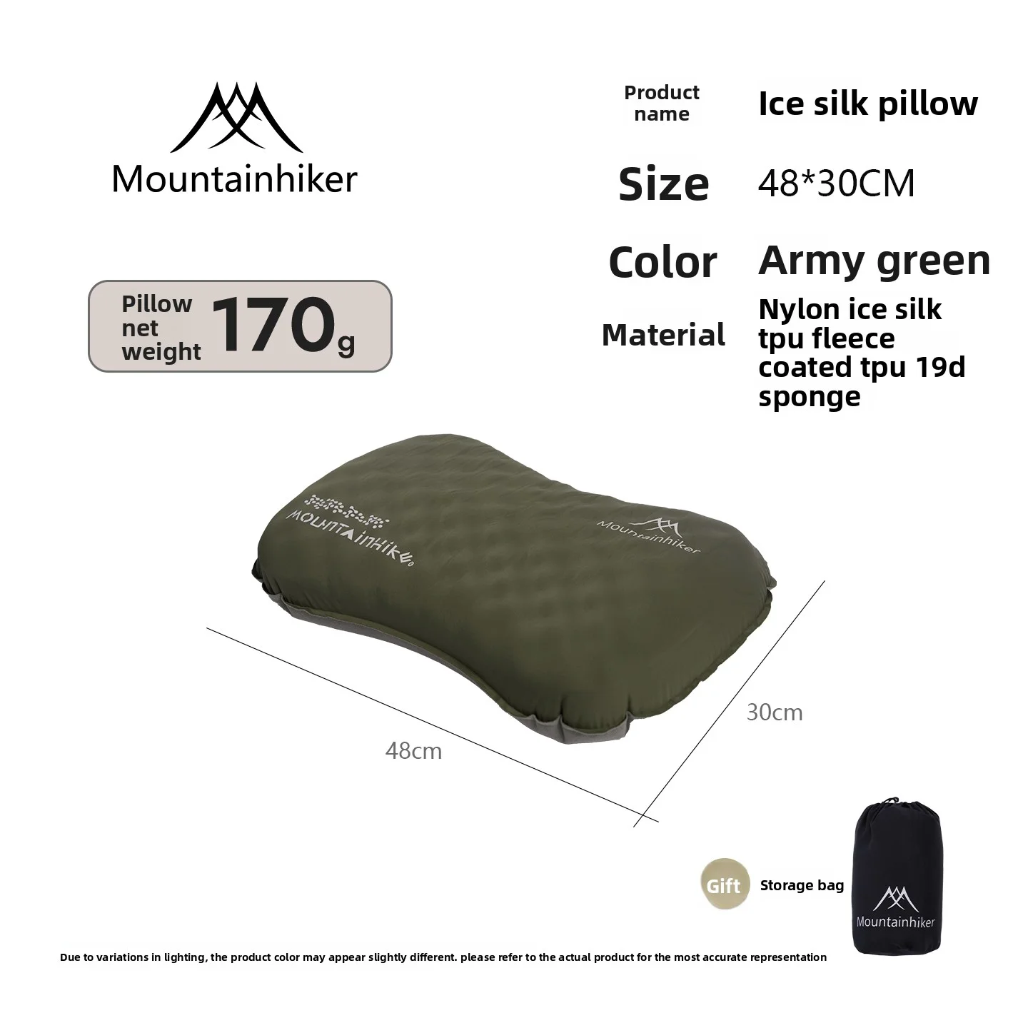 Ultimate Comfort Inflatable Pillow for Outdoor Adventures - Portable Travel & Camping Essential with Storage Pocket