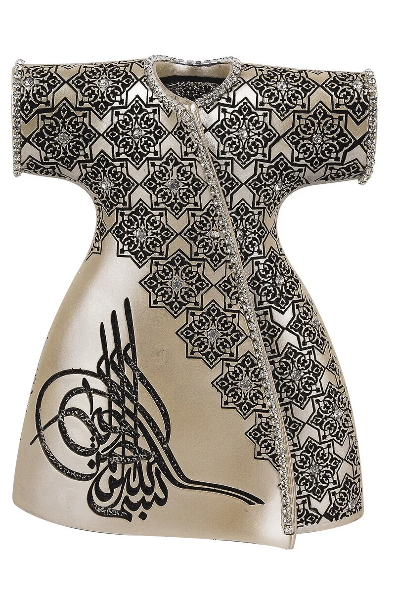 Iqrah Ottoman Tuğralı Crystal Cubic Zirconia Elegant Kaftan Religious Gift Trinket Pearl