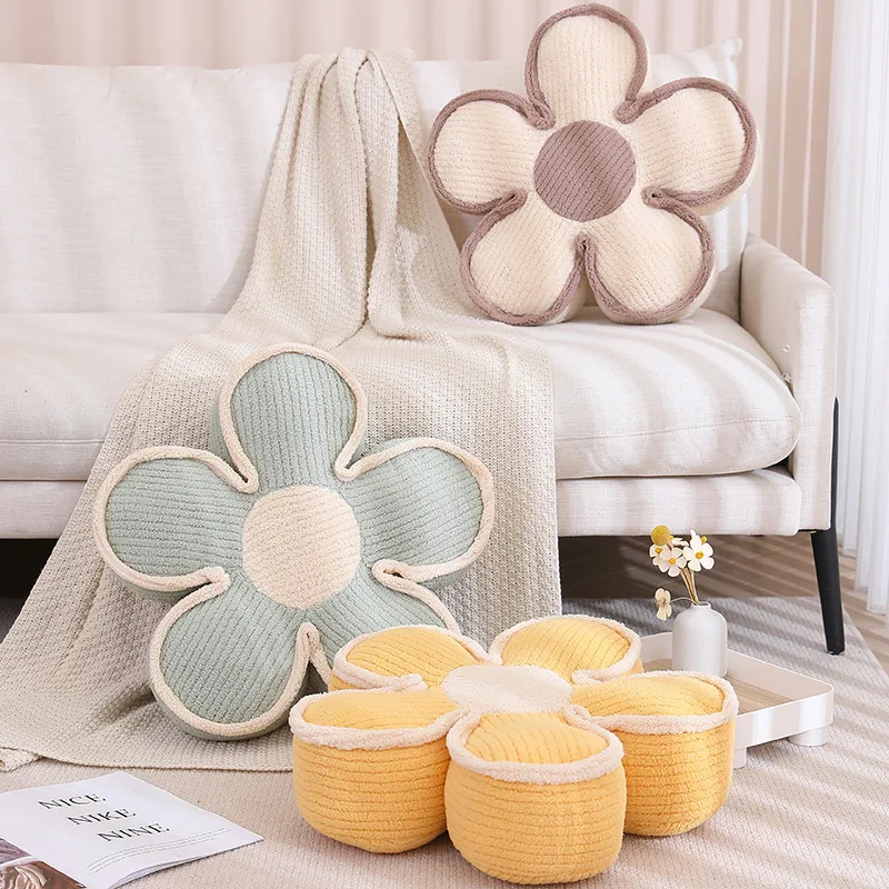 Pillow Flower Pillow Floor Cushion Soft Durable Stylish Decorative Throw Pillow for Aesthetic Home Décor Flower Cushion INS