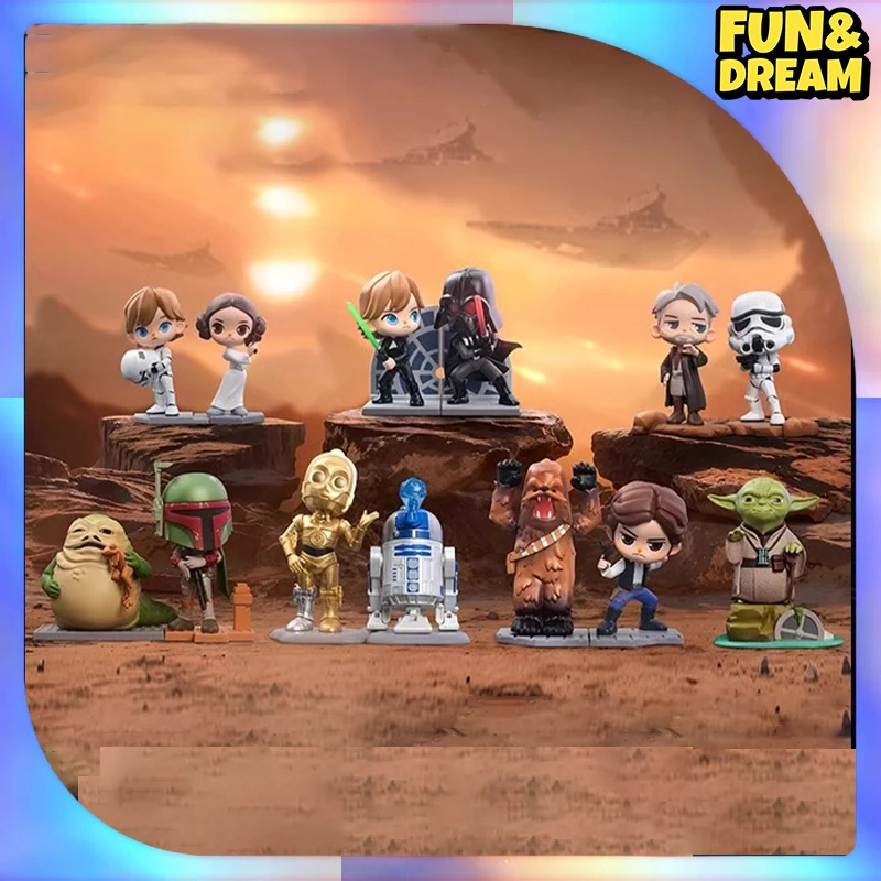 Disney Pop Mart Star Wars Blind Box Yoda Luke Skywalker Darth Vader Cute Toy Stars Wars Decorazione Scatola Casuale Gif Gratuita Di Natale