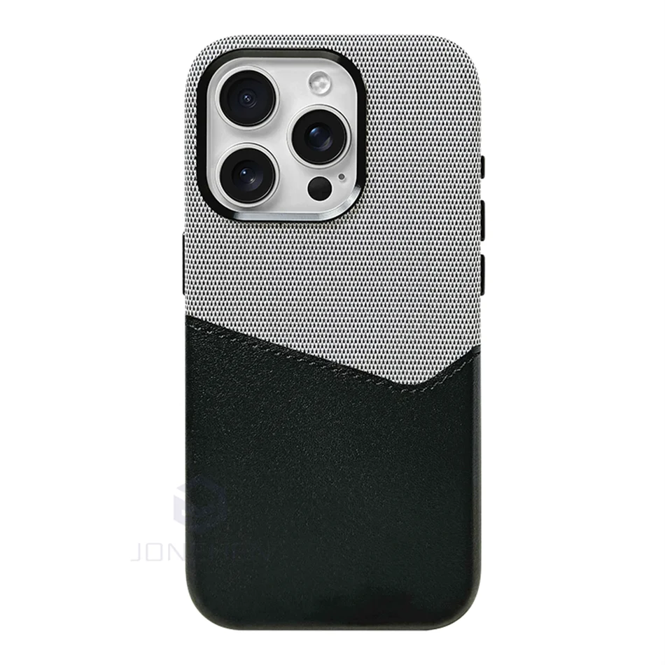 Leather Magnetic Card Holder with Magsafe - Wireless Charging Compatible