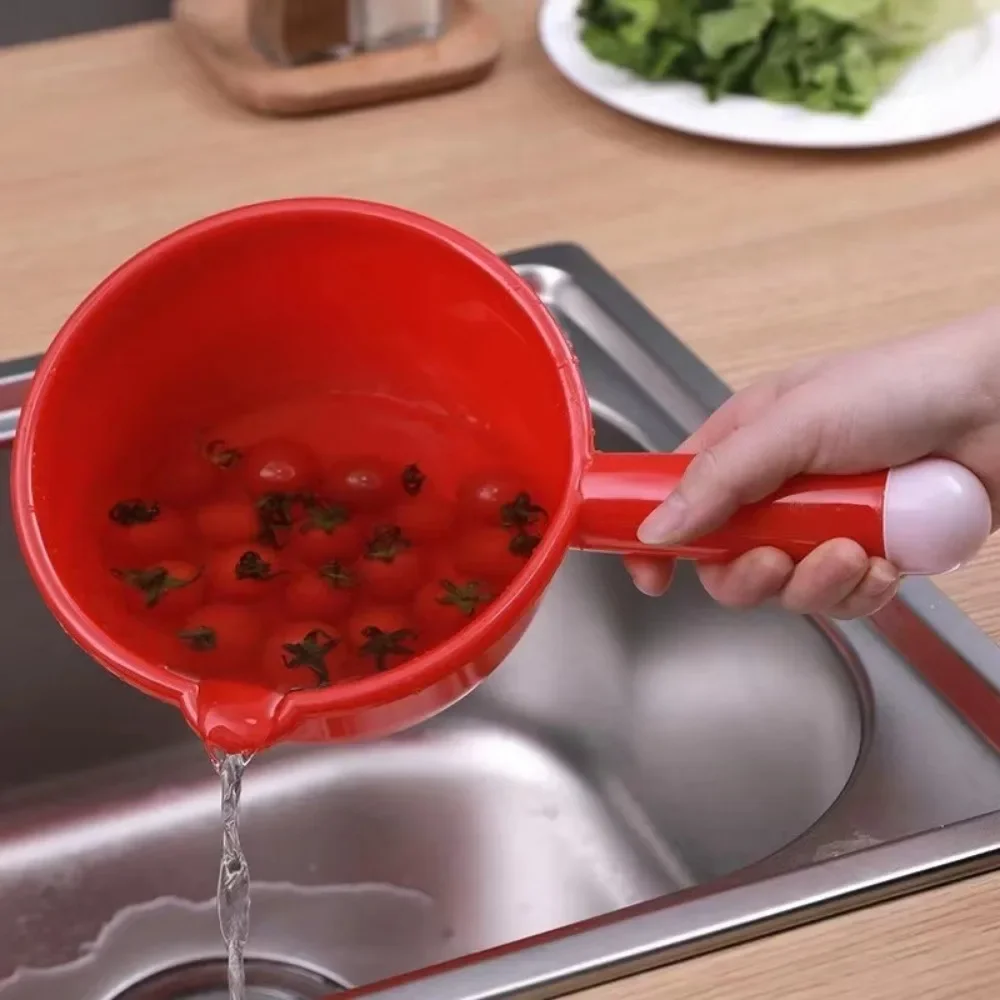 Thickened Plastic Big Ladle Kitchen Water Ladle Flower IndustrialSmash Resistant