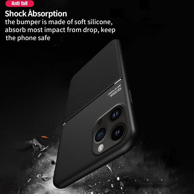 Premium Luxury Leather Shockproof Phone Case with Car Holder Support