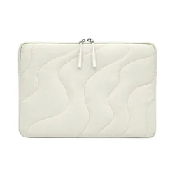 Sleek & Stylish Laptop Sleeve Bag - Premium Protective Pouch - 15 - 15.3 inch (Beige)