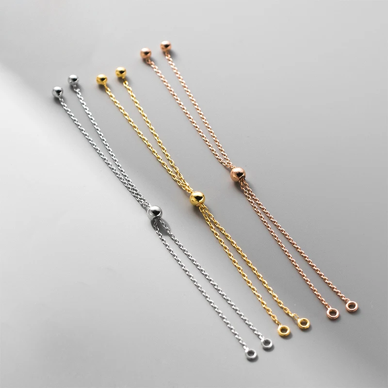 1pclot925SterlingSilverConnectorExtendChains105mmNecklaceBraceletsEndProlongChain