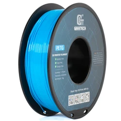 Vibrant PETG 3D Printing Filament - 1kg Spool, 1.75mm Diameter, Premium Quality (Water Blue)