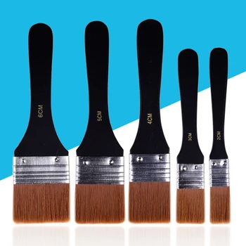 Pennelli con manico in legno Pennello professionale per acquerello per macchie Vernici Colle Gesso Pennello Strumenti per pittura Forniture artistiche 1