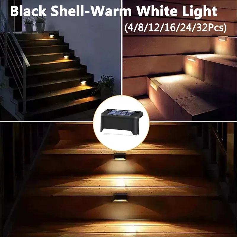 ตัวเลือกสินค้า LED Solar Step Lights 6 Sizes ประหยัดไฟ ติดตั้งง่าย สวน บันได ลานบ้าน