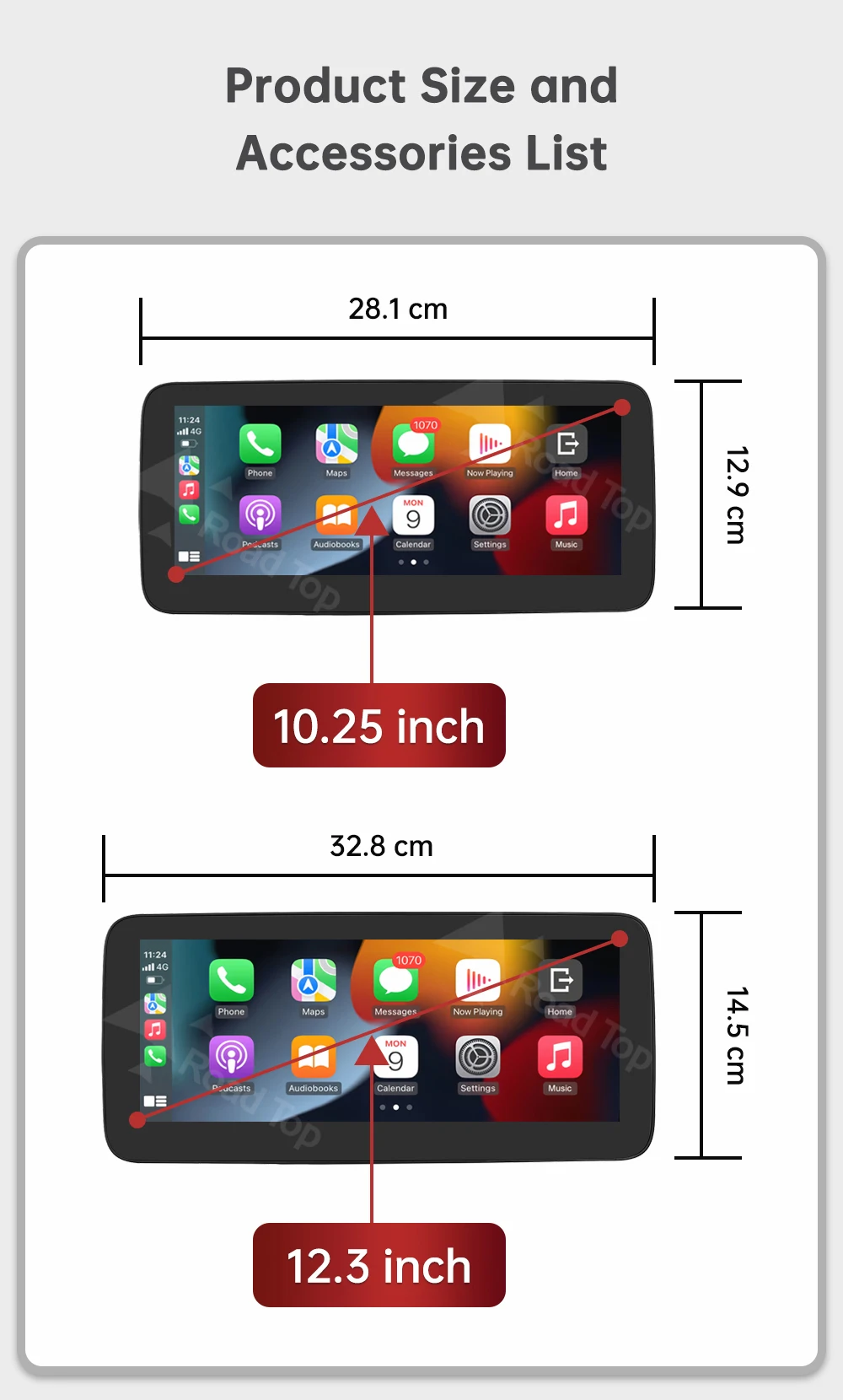 Kabelloses CarPlay Android Auto Multimedia-Radio-Display Linux-Bildschirm für Mercedes-Benz C-Klasse W204 S204 2011-2012 NTG4.5 – Detail 18