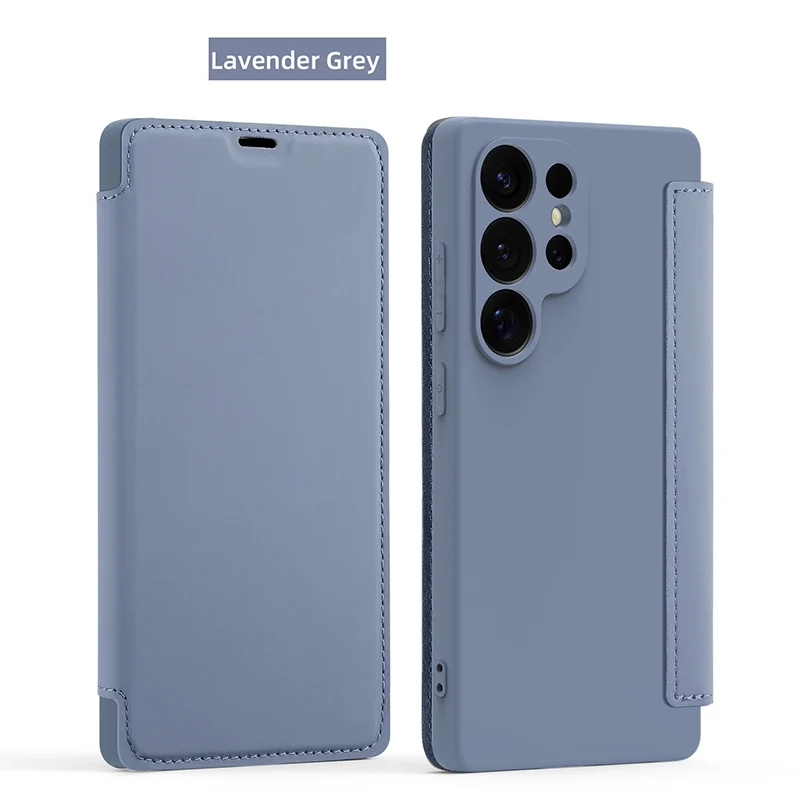 Ultimate 360° Liquid Silicone Flip Phone Case with Wallet and Stand