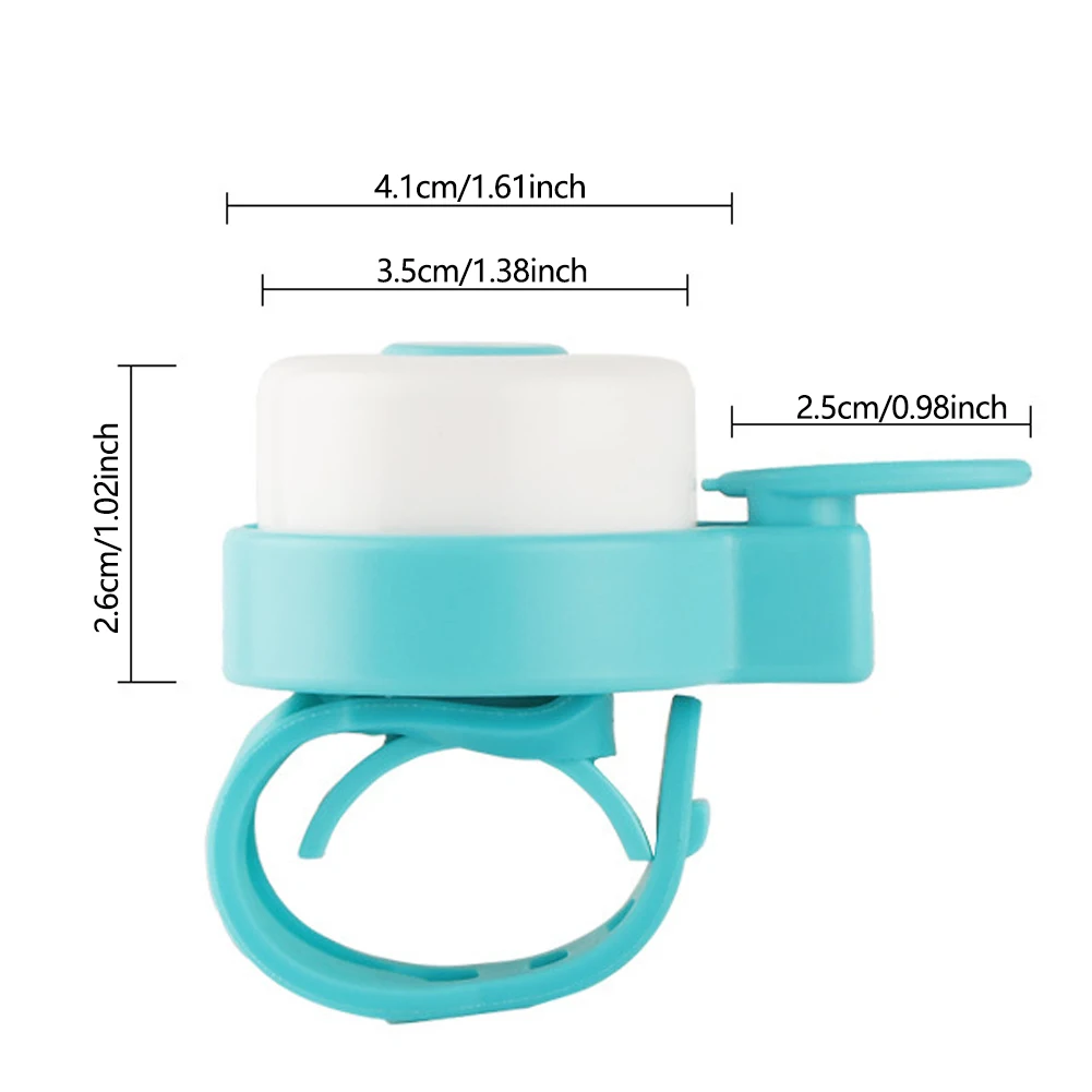 1Pc Kids Bike Bell Ring Silicone Scooter Horn Strap Handlebar Ring Safety Alert Fun Clear Loud Sound Easy Installation Stroller