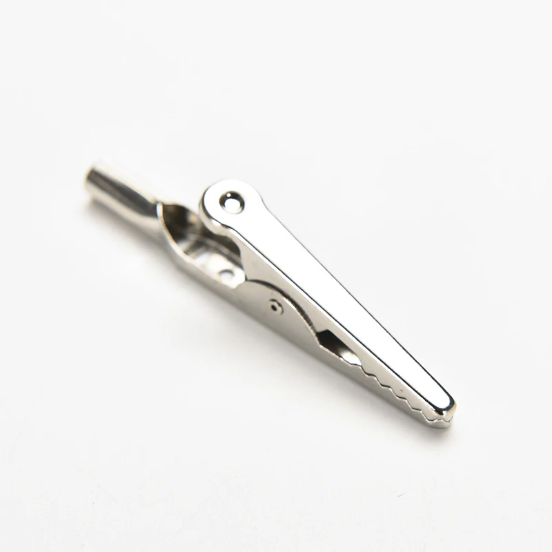 10Pcs/lot 52mm Alligator Clips Metal Alligator Crocodile Test Clips Cable Lead Screw Fixing