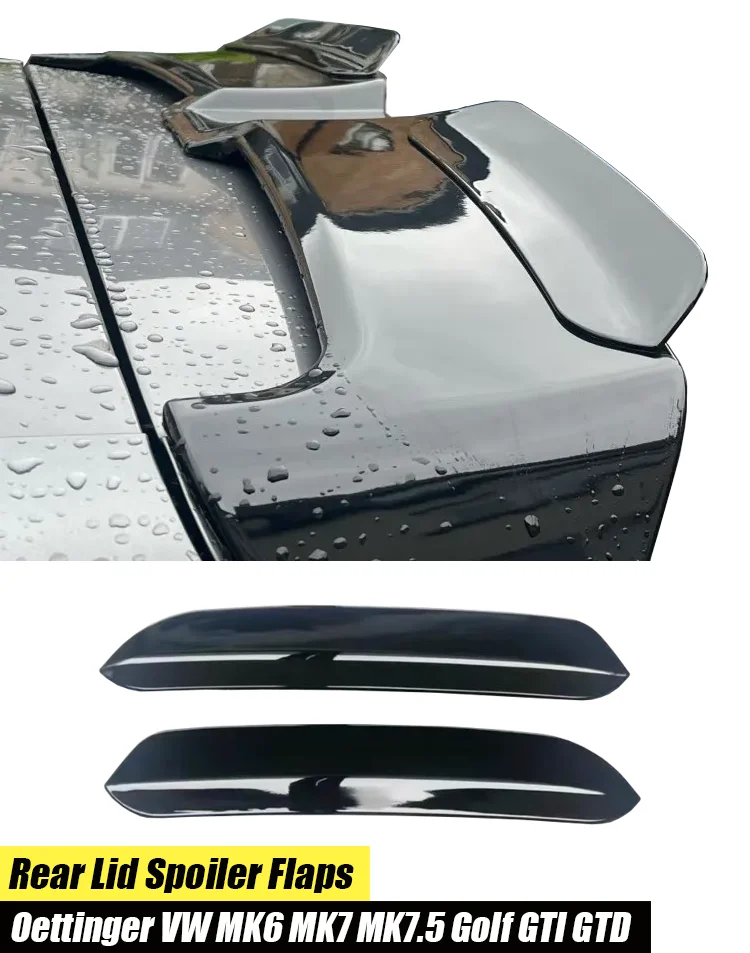 Für Volkswagen Zubehör VW Golf VI VII MK6 MK7 7,5 R GTI GTD R-LINE Polo Oettinger Dachspoilerverlängerungen Klappen Heckflügel – Detail 1