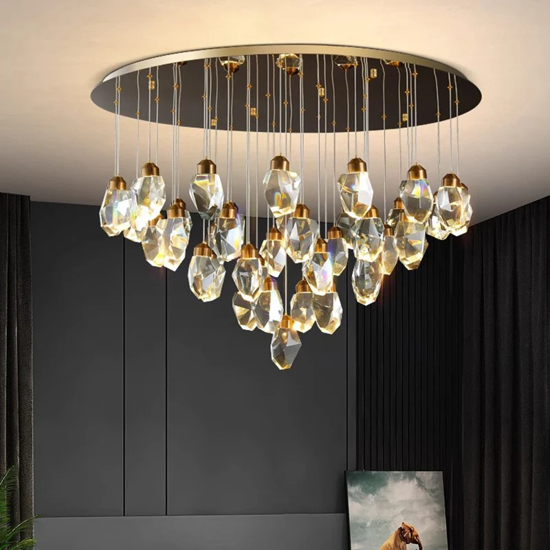home decorationPendant lights, luxury crystal living room chandelier, dining room Pendant lamp, ceiling light, indoor lighting