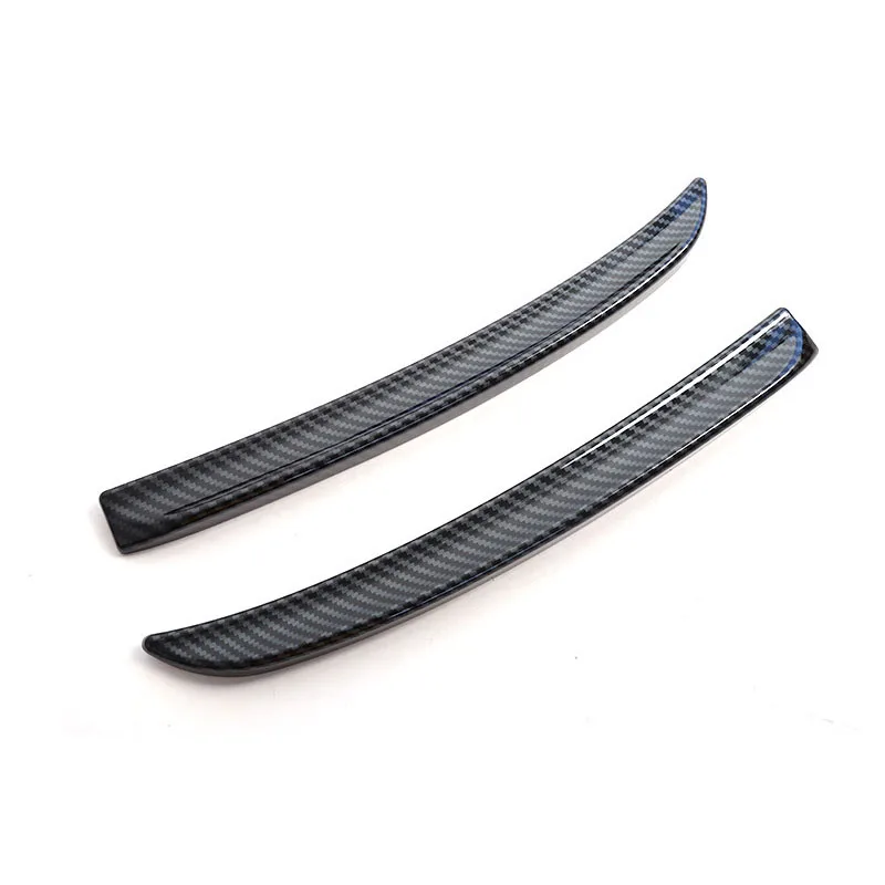 Rear Spoiler Extension Lip Fins for Mini Cooper F56 F55 2014+ S /JCW Spoiler Red Carbon Fiber Black Color Auto Part Styling