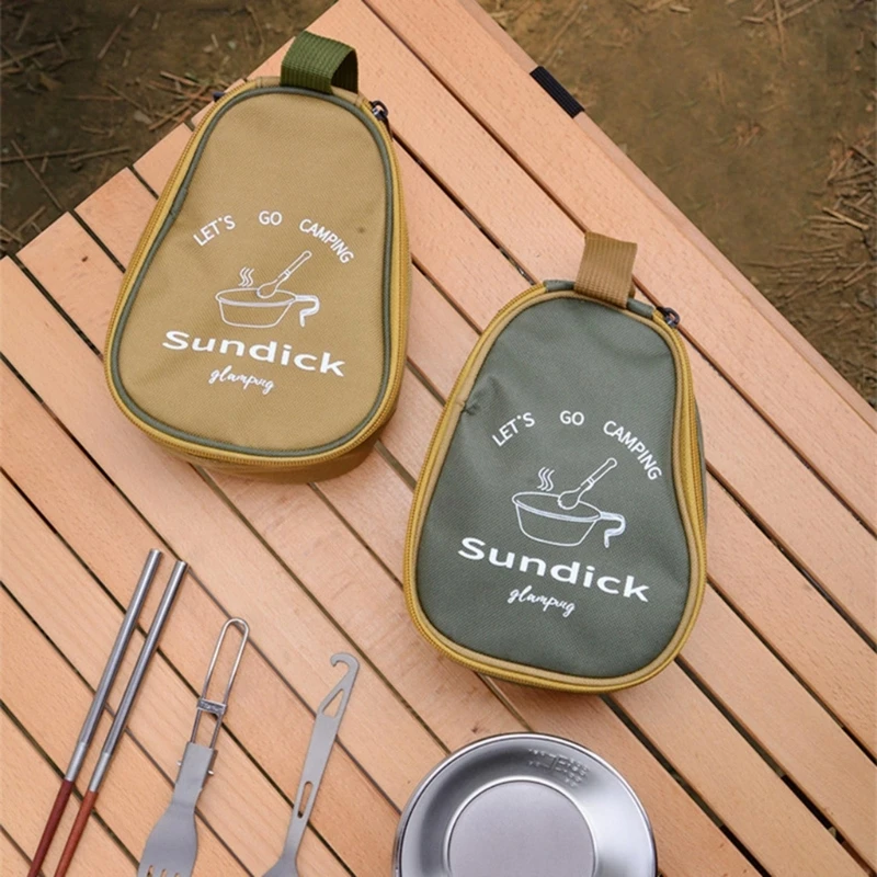 Storage Bag Camping Storage Bag Camping Cookware Bag Tableware Storage Bag Organizer Backpack For Camping Trekking Bowl Hold Large Capacity Oxford-Cloth Cutlery Container Waterproof