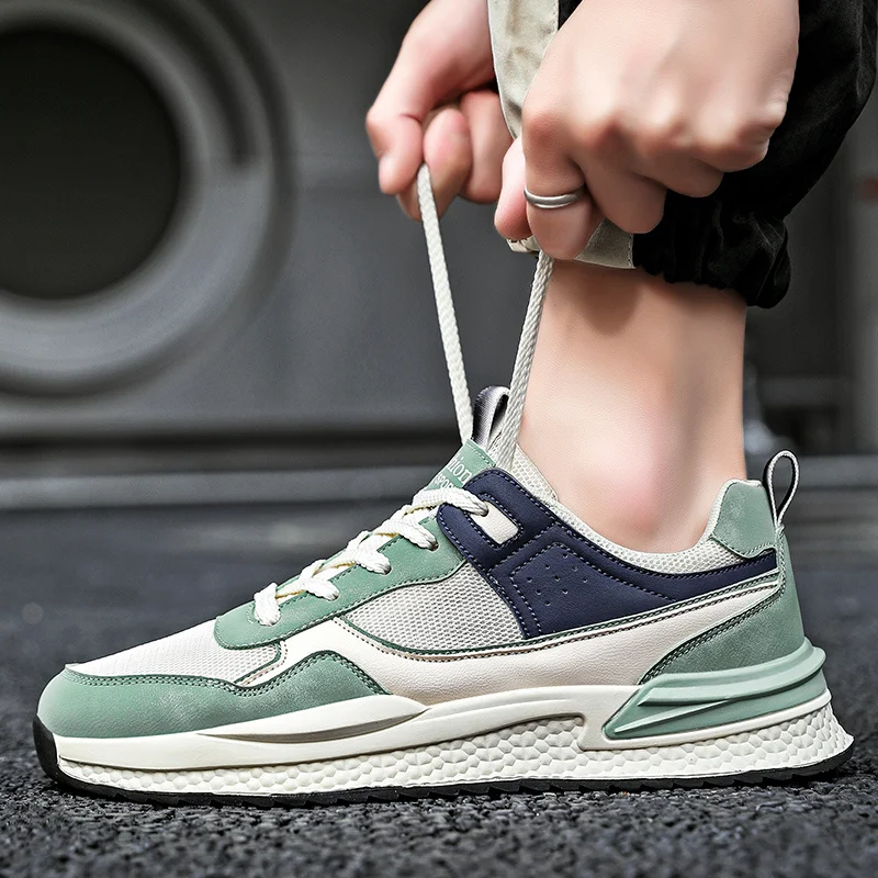 Men's Trainers Lightweight Sports Running Walking Shoes Non-Slip for Indoor Outdoor Man Breathable Work Trainers_voghion.com