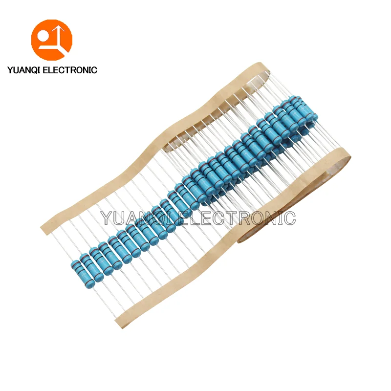 Metal Film Resistor 20pcs 2W Metal Film Resistor 1% 1R-2.2M 0.1 0.22 15 150 200 240 300 510 680 1K 1.5K 2.4K 7.5K 10K 33K 220K 330K 680K 1M ohms