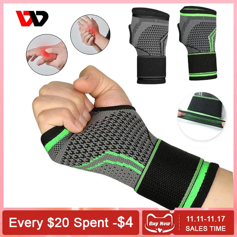 1pc atmungsaktive Bandage Fitness Handgelenk Handfläche Unterstützung Gewichtheben Handgelenk Wraps Bandage Fitness studio Training Männer Handschutz Armband