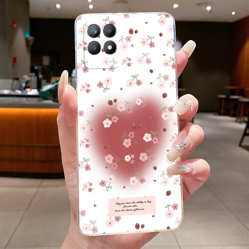 Luxury Fashion Butterfly Flowers Clear Soft TPU Phone Case Cover
