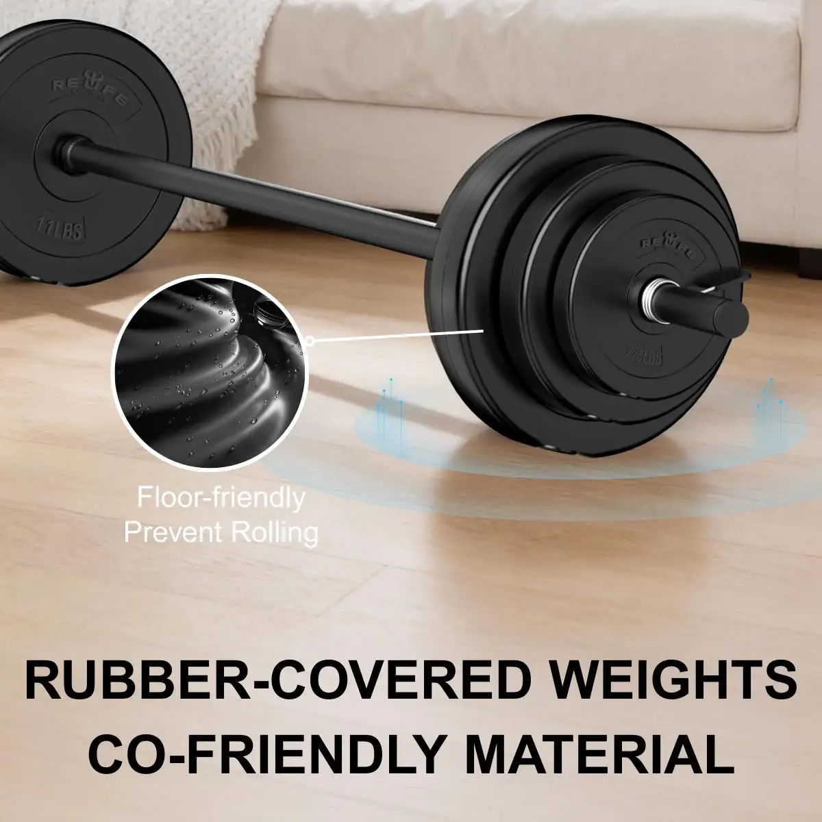 Adjustable 45LB Barbell Set 4