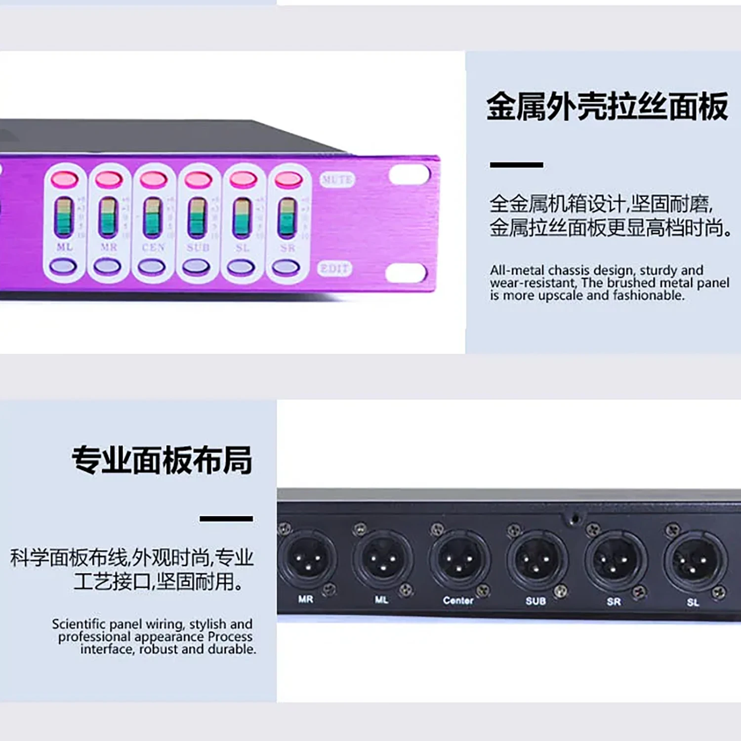 GAX-X6L 프리앰프 이펙트 전문 오디오 프론트엔드 리버브 이펙트 장치, 노래방 무대 공연에 적합