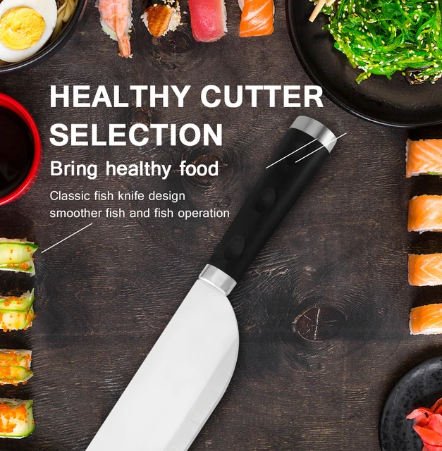 Qing Kitchen Knife Small 4.5 Inch Stainless Steel Knife Cleaver Filleting  Fish Knives Sushi Salmon Boning Knife Japanese Knives - Kitchen Knives -  AliExpress