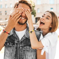 Dead Heros Matching Couples Bracelets for Women and Men 2PCS Best Friend Matching Heart Bracelets for Couple Jewelry Gifts 5