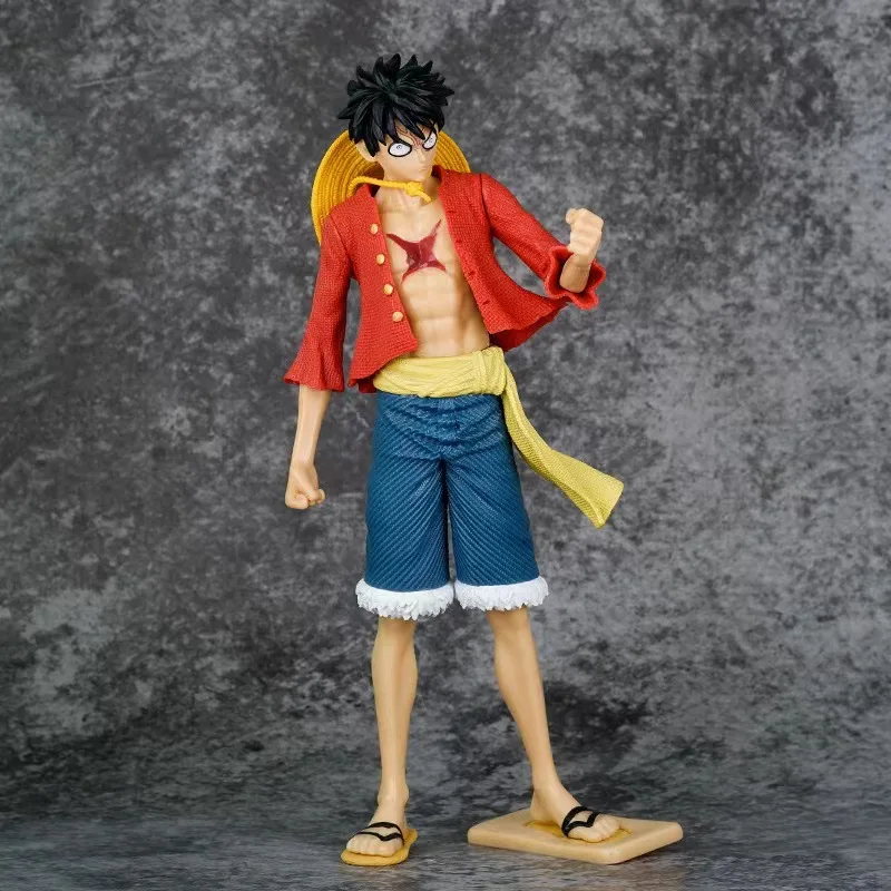 One Piece Gk 31Cm Garage Kit Fantasy Monkey D Rufy Pvc Model Ornaments Monkey D Rufy Scenery One Piece Gift Collection Gift