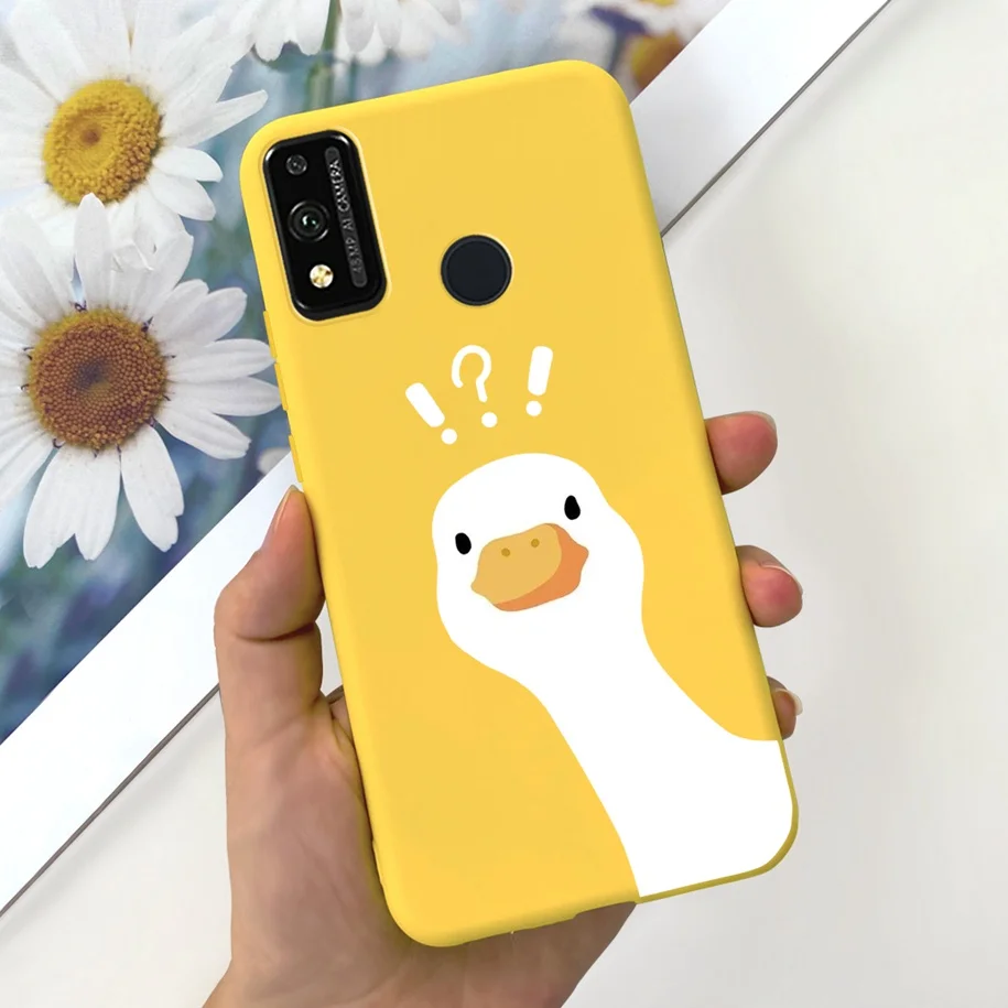 Floral Cartoon Design Soft Silicone Back Cover Case
