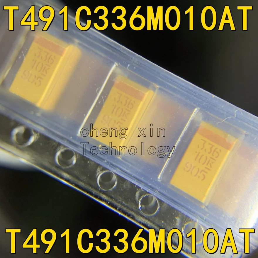 

T491C336M010AT 50 шт. 10 шт. Новый и оригинальный шелкографический экран: 336A 336 10 6032 C 10V 33UF T491C336M010 танталовый конденсатор