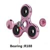 70mm Triangle Finger Aluminum Alloy Metal Spinner No Box R188 Bearing Turn for 3-4 Minutes Child Toys Decompression Toy Spinner 4