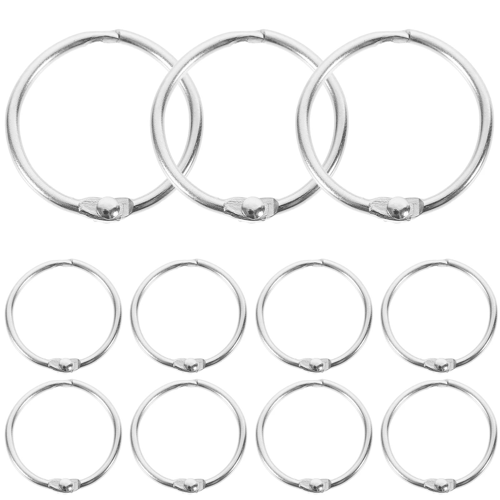 

Metal Binder Book Rings Loose Leaf Book Hoops Index Cards Album Binding Clip Hole Punch Calendar Circles Office Supplies