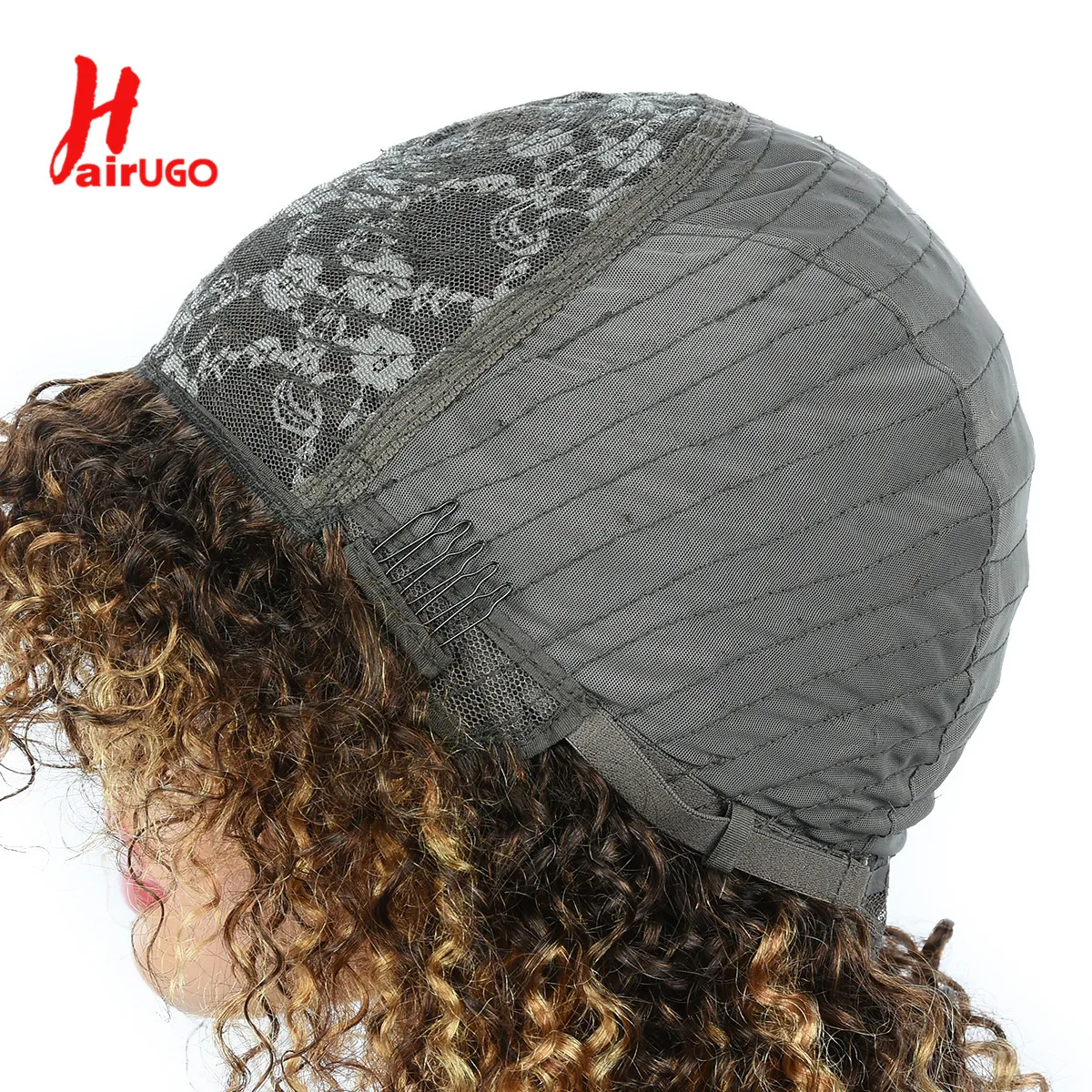 Parrucche di capelli umani ricci per donne, parrucche di capelli umani naturali ricci Jerry con frangia, taglio pixie riccio, parrucca interamente realizzata a macchina. - immagine 6