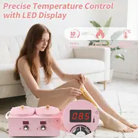Double Pot Wax Warmer Paraffin Heater Warmer with LED Display Skin Hair Removal Adjustable Temperature For Beauty Salon Home Use 3