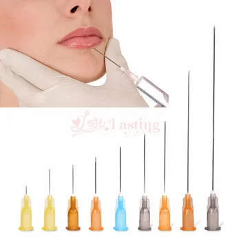 100pcs Professional Disposable Sterile Body Piercing Needles for Navel Ear Nose Tattoo Sizes16G18G 20G 21G 22G 23G 25G 27G Tatto