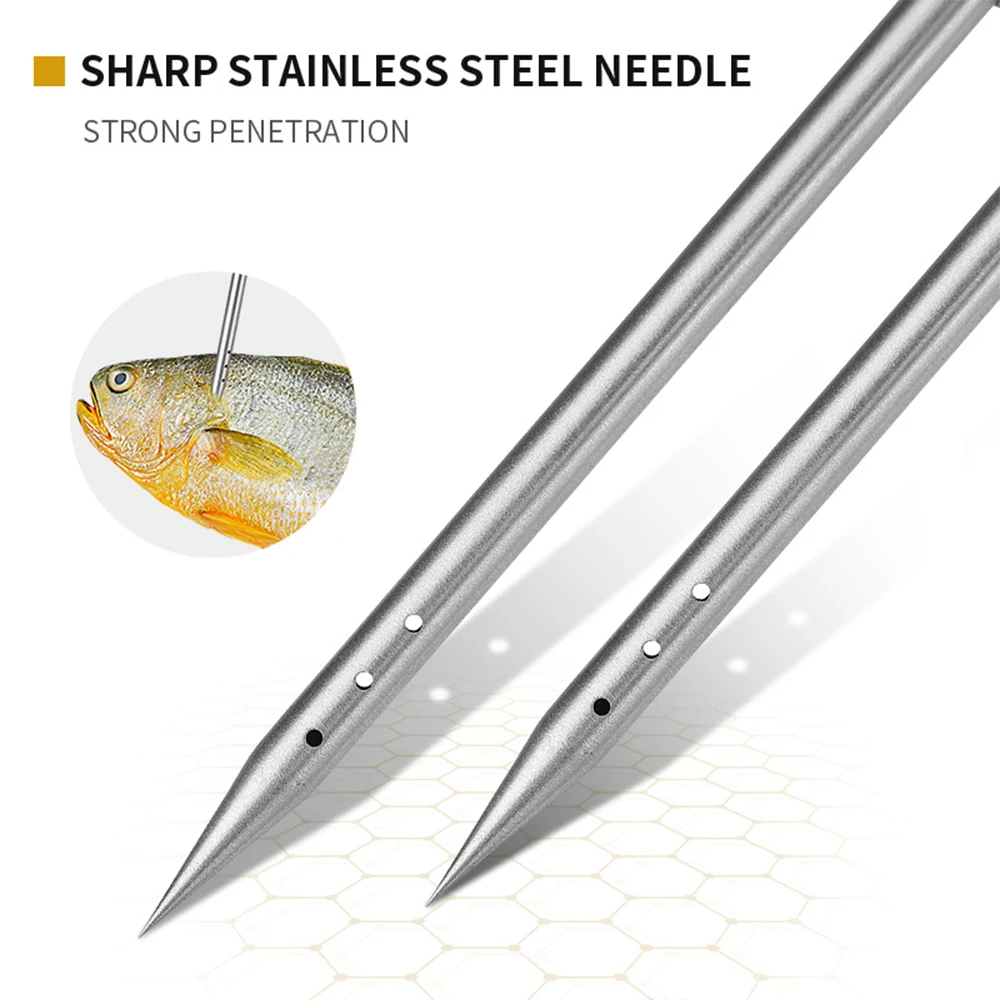 2-in-1 Fisch-Entblutungsnadel, Edelstahlnadel, Aluminiumlegierungsgriff, Fisch-Entblutungswerkzeug für Salzwasser- und Süßwasserfischerei – Detail 7