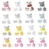3pcs/set Cotton Newborn Cap with Anti Scratch Mittens and Foot Cover Infant Warm Headwear Baby Gloves with Socks Set 1