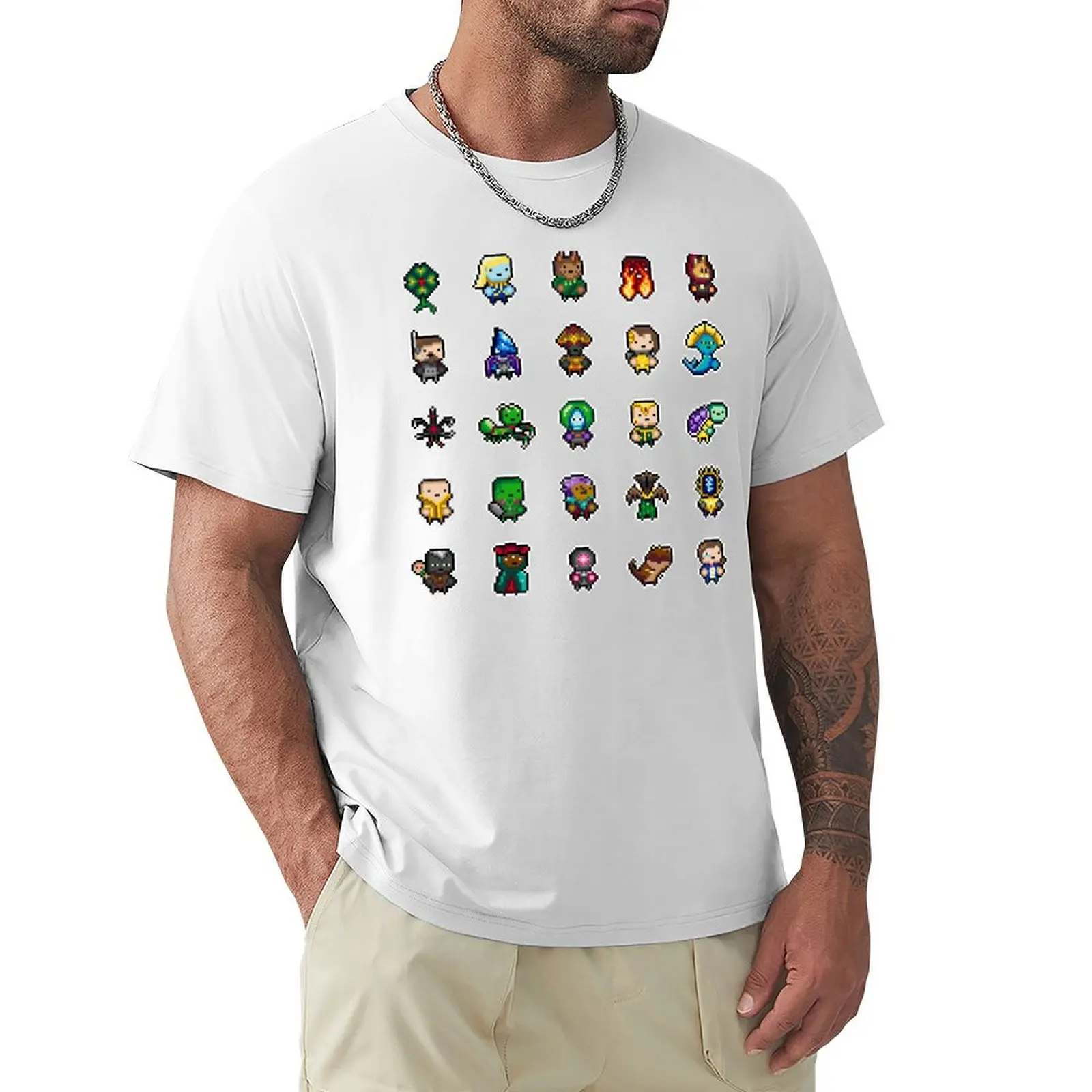 

Ti4 Faction Character Pixel Art T-Shirt kawaii clothes cute tops Aesthetic clothing anime clothes Men's t-shirt