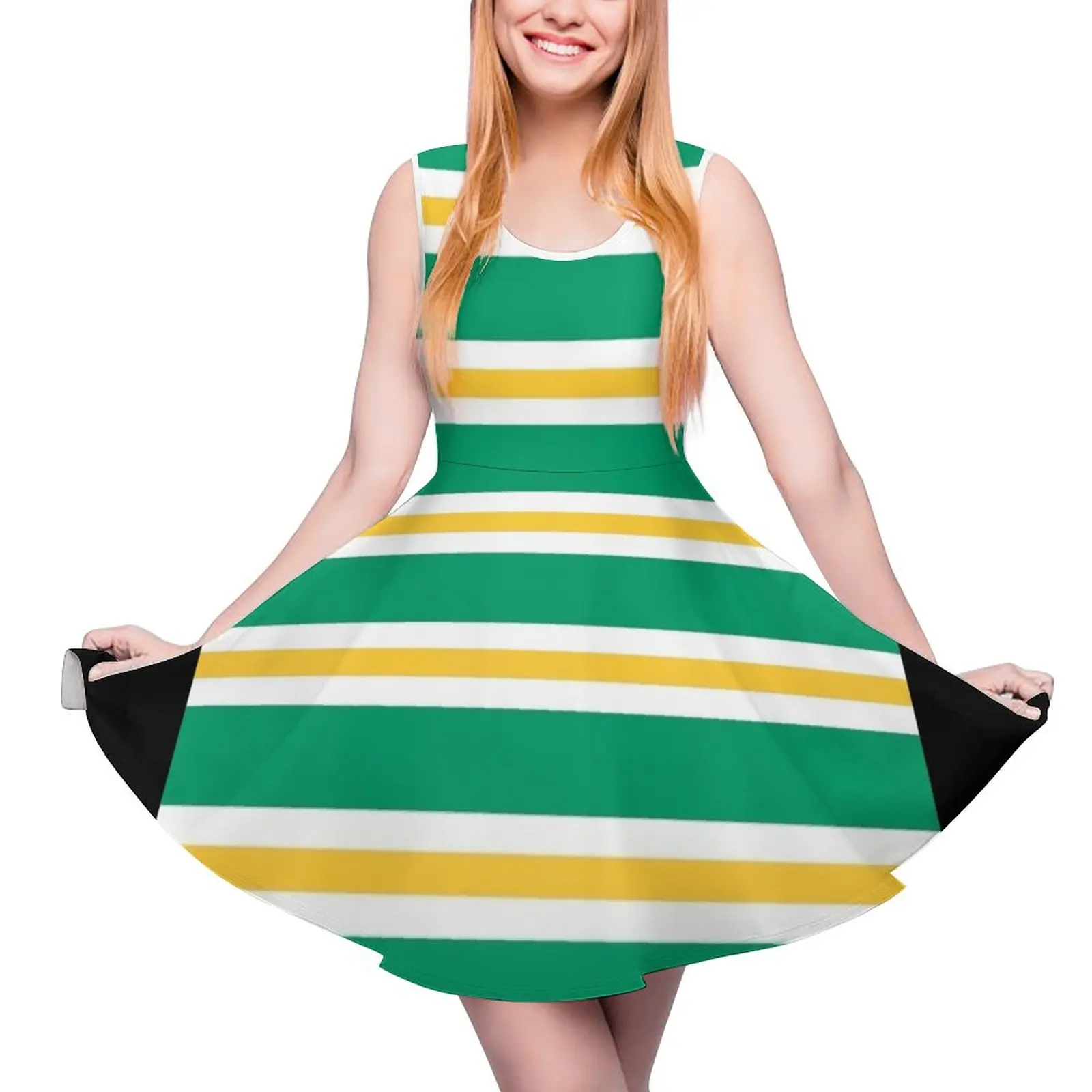 Stripes Sleeveless Dress Clothing long sleeve dress