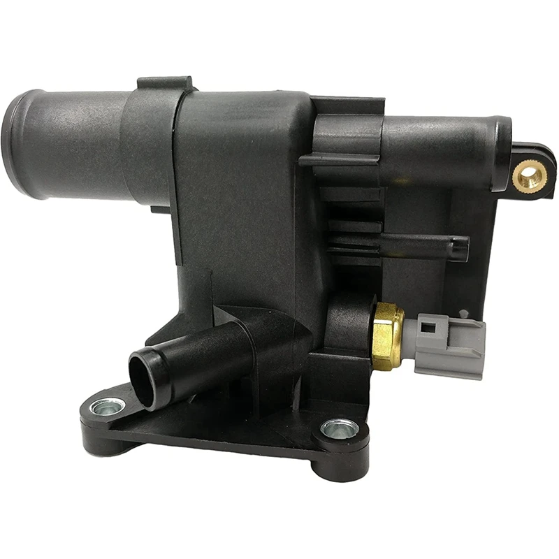 New Thermostat Engine Coolant Water Outlet with Sensor for Mazda 3 5 6 2006-2013 2.0L-L4 Ford LF941517Z smart thermostat engine coolant thermostat