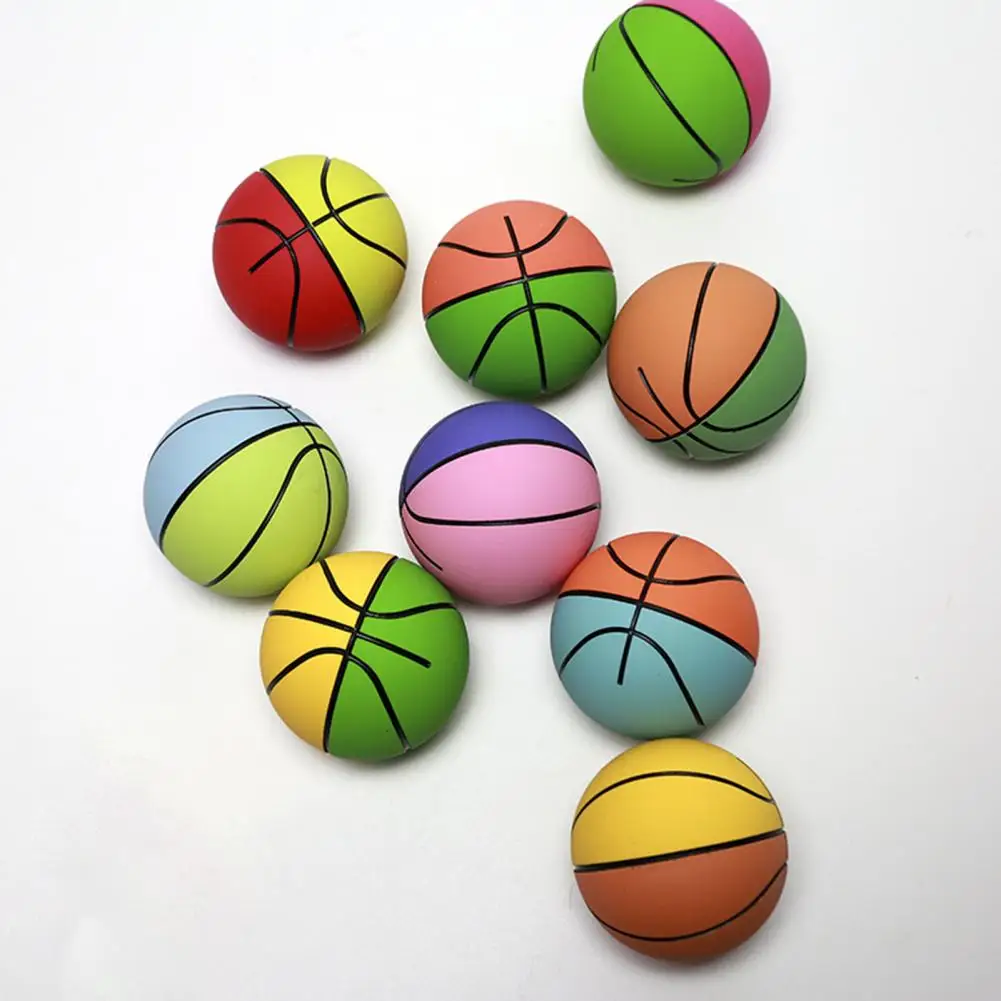

Toy Balls High Elastic Balls Durable Non-inflatable Mini Basketball Toy for Kids Ultra-high Elasticity Eco-friendly Rubber Ball
