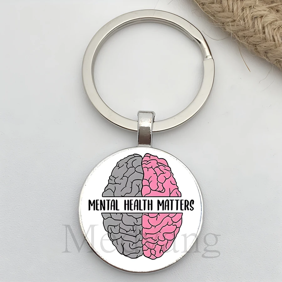 Creative mental health keychain 4